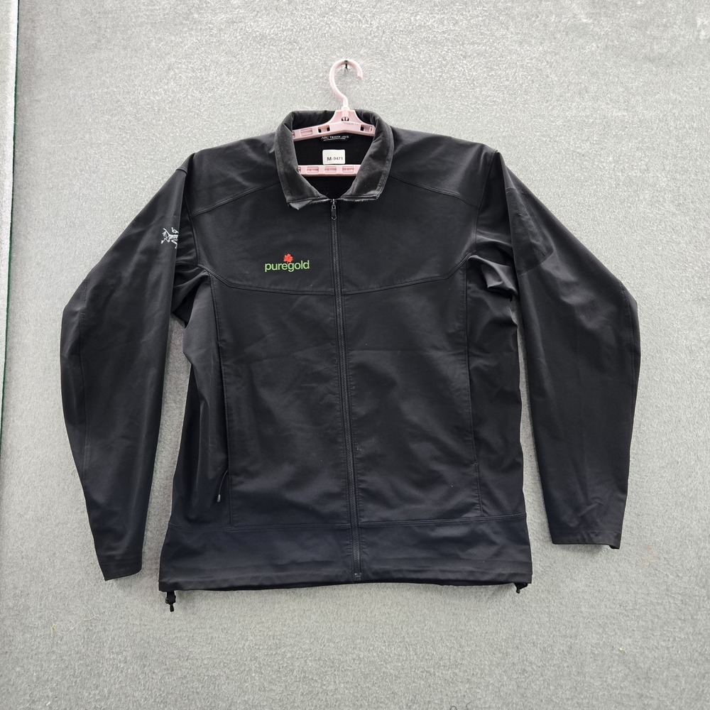 Arc'teryx Men Jacket XL Black Nylon Blend Maple Leaf Full Zip